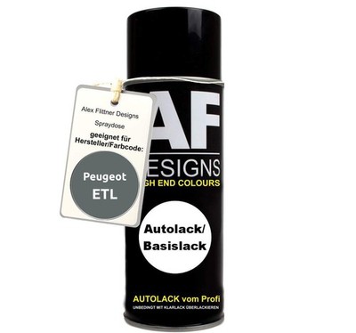 Für Peugeot ETL Gris Metallic Spraydose Basislack Sprühdose 400ml