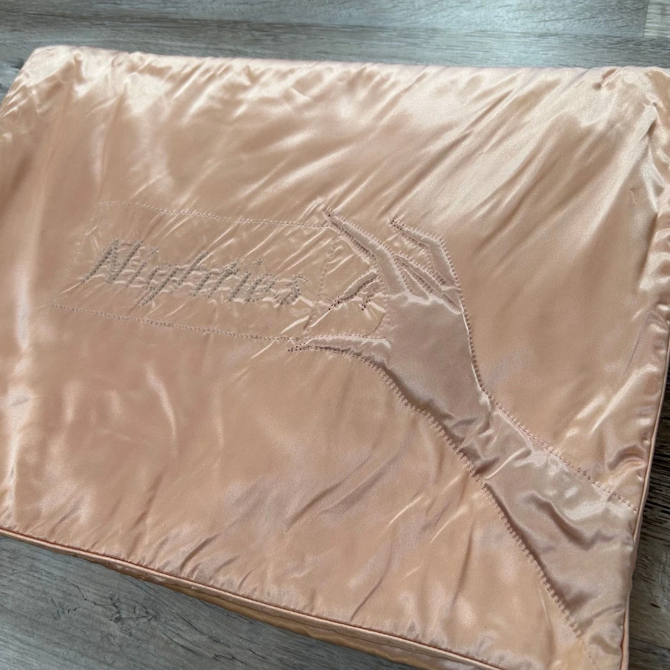 复古 20 世纪 50 年代粉色缎面内衣包 | 刺绣“便裤”和“晚装” — 第 3/4 张图片