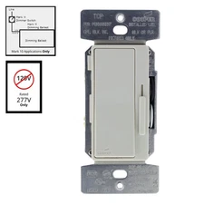 Cooper Lt Almond 1-Pole/3-Way Preset Fluorescent Dimmer 8A 277V DF8AP7-LA