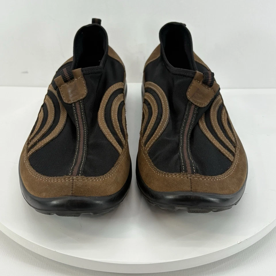 Fly Flot Anatómico Anti Choques Marrón Negro Cuero Malla Sin Cordones Para Mujer 8/EU 39 Foto 3 de 4