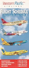 Western Pacific Airlines timetable 1995/10/29