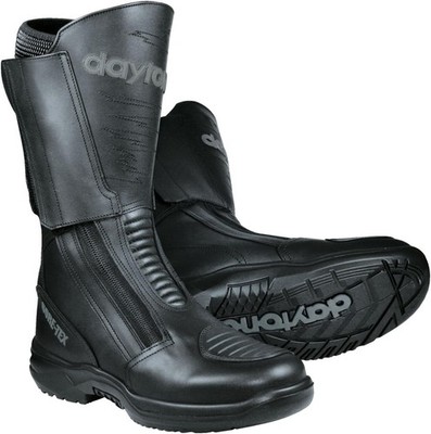 Daytona Traveller GTX Herren Schwarz Leder Motorradstiefel 47
