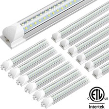 4 12 Pack 4FT 40W LED Linkable Shop Ceiling Light Super Bright Daylight 6000K