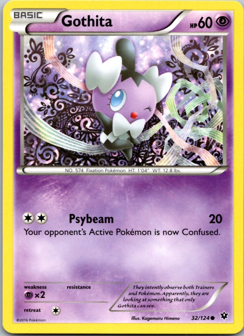 Gothita 32/124 Common Fates Collide Pokemon Near Mint
