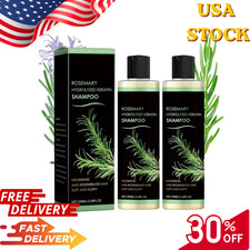 2 Pack Organic Rosemary Hair Growth Shampoo for Women and Men-Natural Thickening