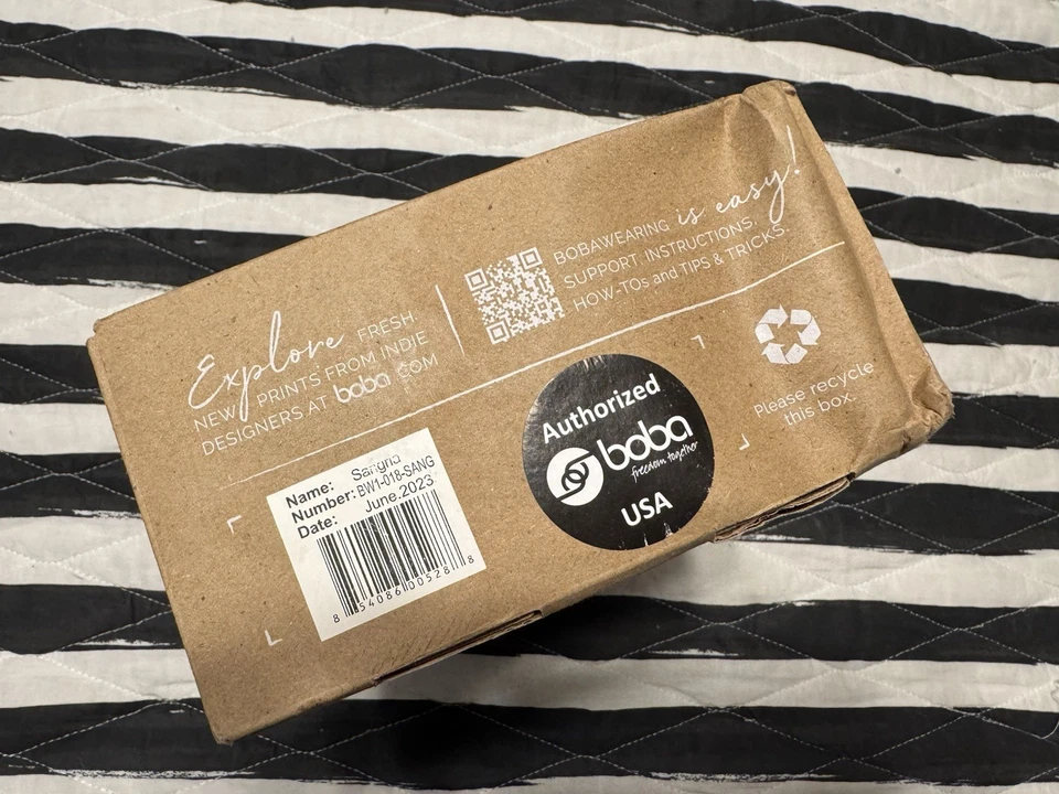 NOVO Porta-Envoltório Original Boba Baby - Estilingue Infantil Recém-nascido/Criança (Sangria) - Imagem 4 de 4