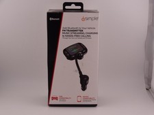 Car Auto Bluetooth FM Transmitter, Stream Music, Hands Free Talking, Charging