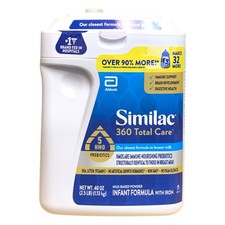 Similac 360 Total Care Milk-Based Powder Infant Formula with Iron, 40oz.