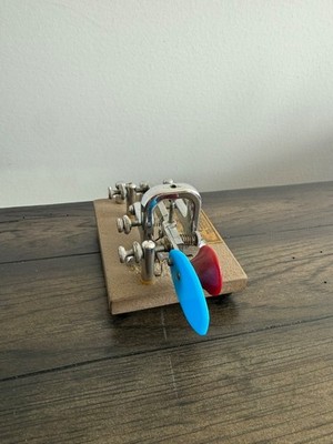Vintage Vibroplex Bug Original De Luxe Telegraph Key Chrome Super Clean Exc Cond
