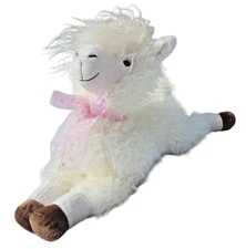 MTY International Cream Fuzzy Floppy Llama Alpaca Plush Stuffed Animal 24 Inches