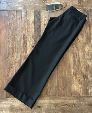 Junya Watanabe Comme des Garcons Wool Trousers wide leg black M