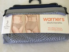 New Warners Microfiber Hi-Cut Panties Women's 3 pairs Many sizes