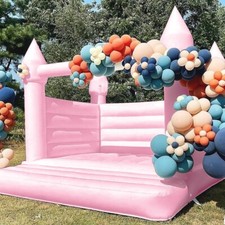 13x12FT Giant Inflatable Pink Bounce House PVC Bouncy Castle for Wedding Party