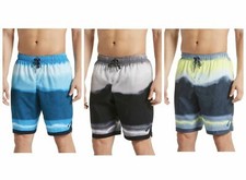 Nike Men's Optic Halo Horizon Colorblocked 9" Swim Trunks, MSRP 58