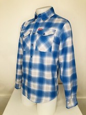 DIXXON FLANNEL COMPANY - THE PIERSIDE Mens XS Plaid BLUE SNAP Shirt