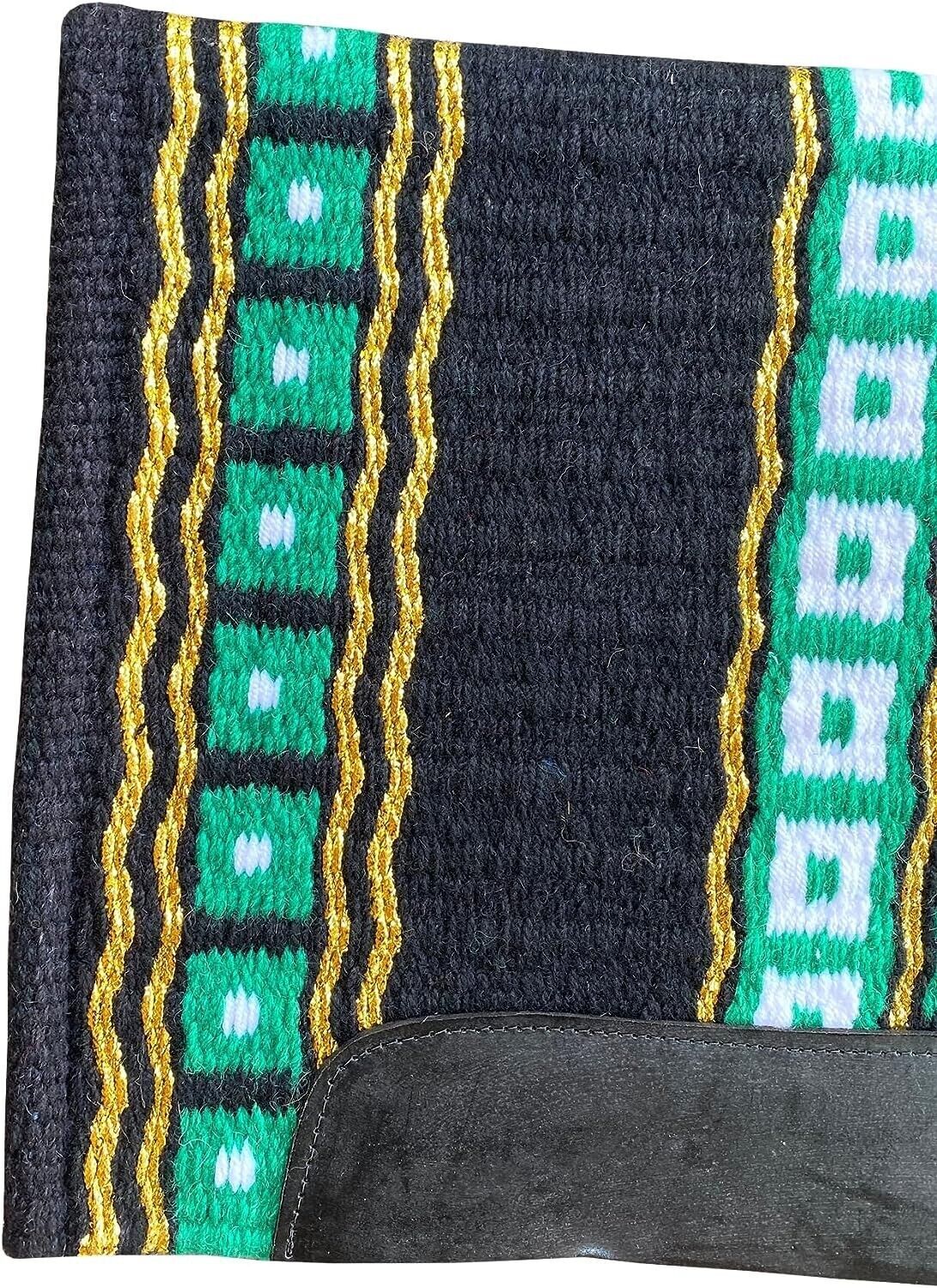 Western Show Horse Saddle Blanket New Zealand Wool Design Handmade