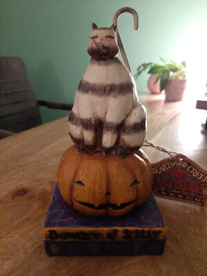 Jim Shore Heartwood Creek Katze beware of kitty 