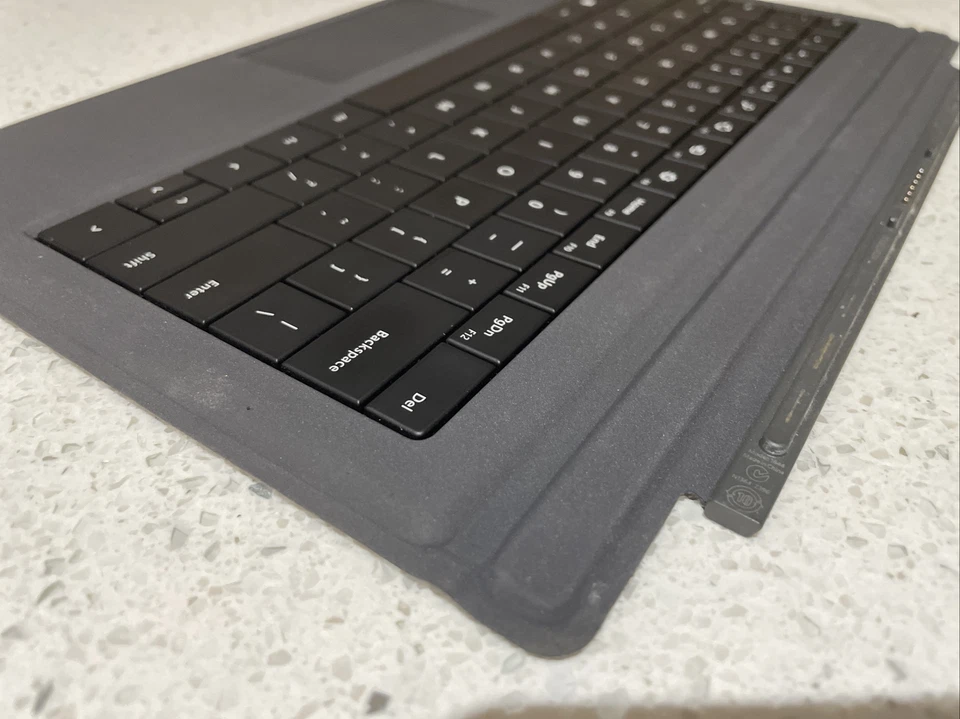 Genuine Microsoft Surface Pro 3-4-5-6-7 Magnetic Keyboard, With Backlit, Grey #7 - Image 3 of 4