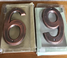 Two SPI Home 6” Rustic House Numbers (6’s Or 9’s Or One Of Each) NIB