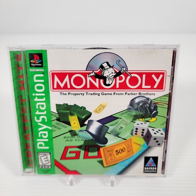 Monopoly PS1 (Sony PlayStation 1 1998) CIB Complete Tested 