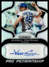 2019 Panini Prizm Kendall Graveman Autograph Signature Chicago Cubs