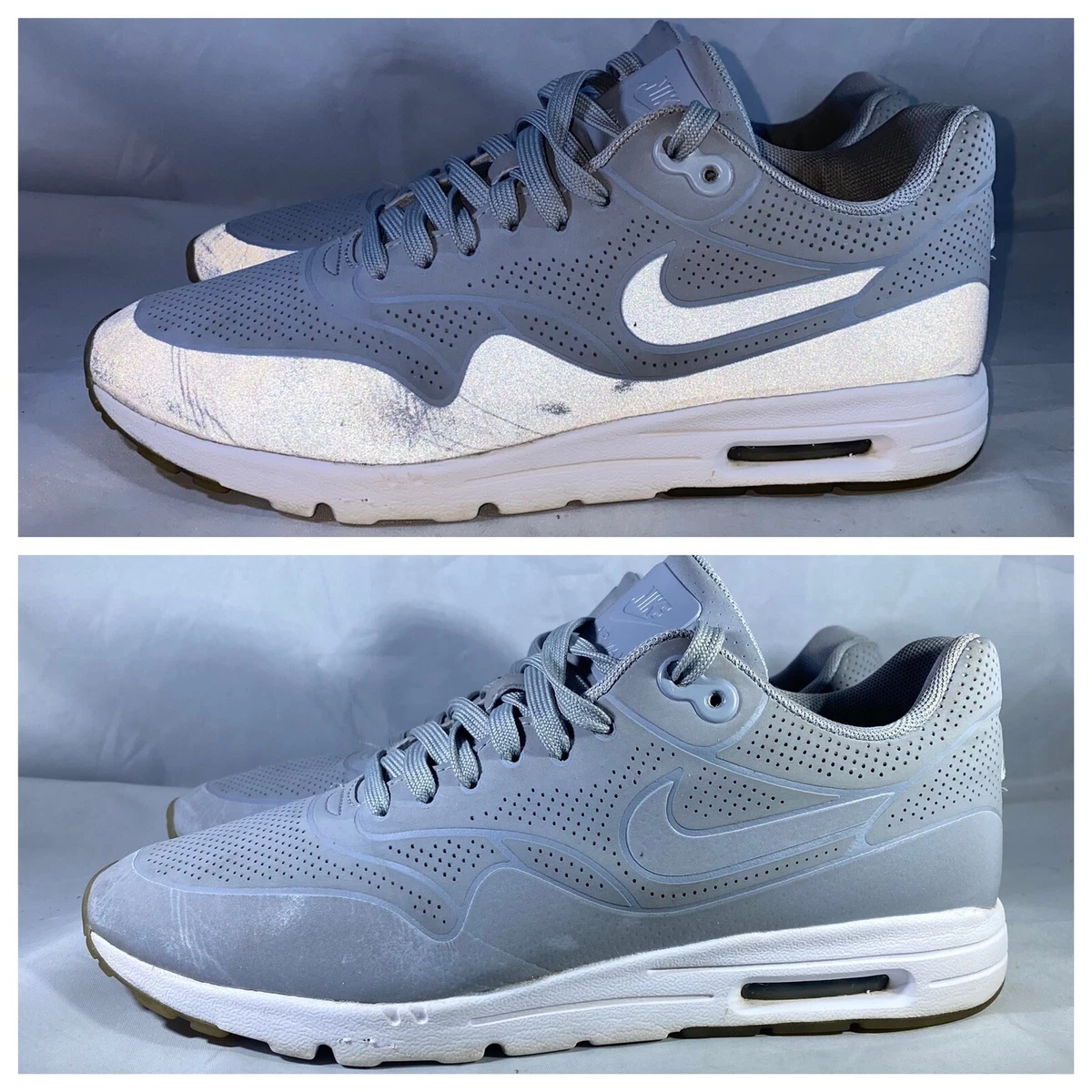 Nike Max 1 Sneaker Ultra Moire Wolf Grey 704995-002 Womens Size | eBay