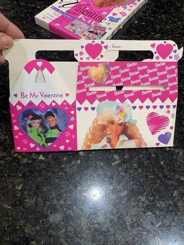 Mello Smello BARBIE VALENTINE STICKER KIT Vintage 1992 Complete and Unused - Picture 8 of 8
