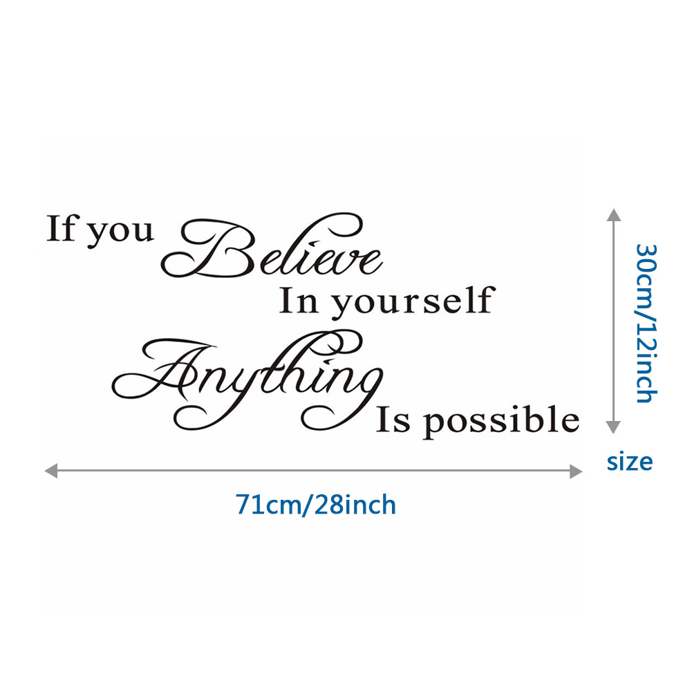 English words wall sticker, home decor accessories NEW eBay