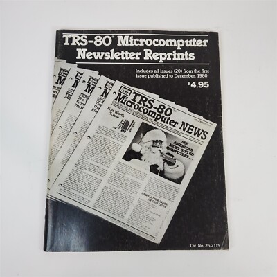 Vintage Original TRS-80 Microcomputer News 1980 Reprints, Complete 26-2115