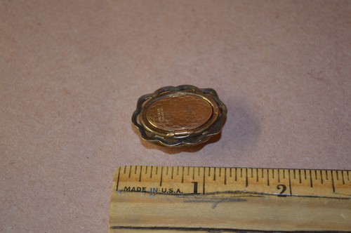 Cameo Trinket Picture Pendant marked PR ST CO 12K GF - Picture 5 of 8
