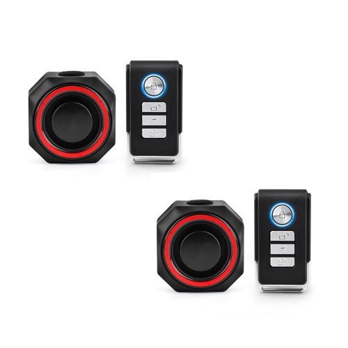 2 Set USB Aufladen Wasserdicht Alarm Rücklicht E-Bike Motorräder Sicherheit
