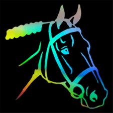 2x Horse Head Art Decor Graphic Wild Horses Decal Car Truck Window Vinyl Sticker