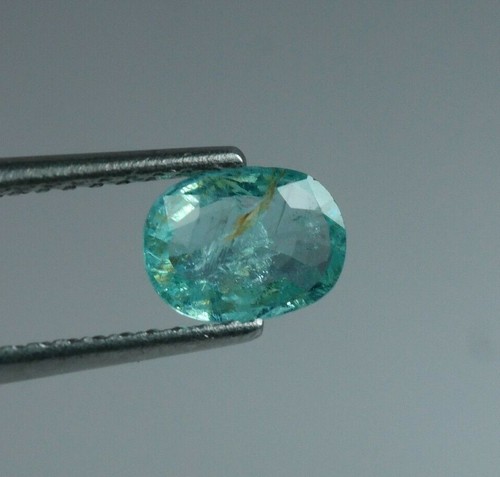 1,07ct Natürlicher Grünlich Blau Farbe Paraiba Turmalin Oval 8x6mm 100% Original  - Bild 4 von 6