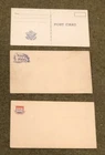 3 US Army Military Blank Postcard WW2 WWII USO Soldier Personal Item Mail Letter