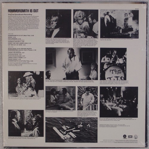HAMMERSMITH IS OUT Dominic Frontiere Capitol ’72 Jazz Soundtrack LP