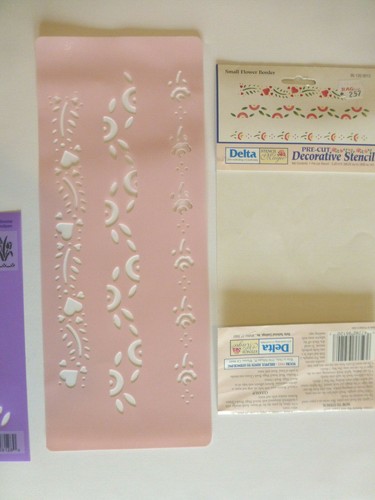 Vintage Stencils & Brush Rag Shop Country Floral Lot of 7 Home Decor Crafts NEW - Picture 5 of 12