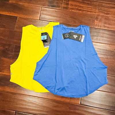 NWT FourLaps Curve Tank Azure and Squash Colorways (Set of 2) Womens Size Large