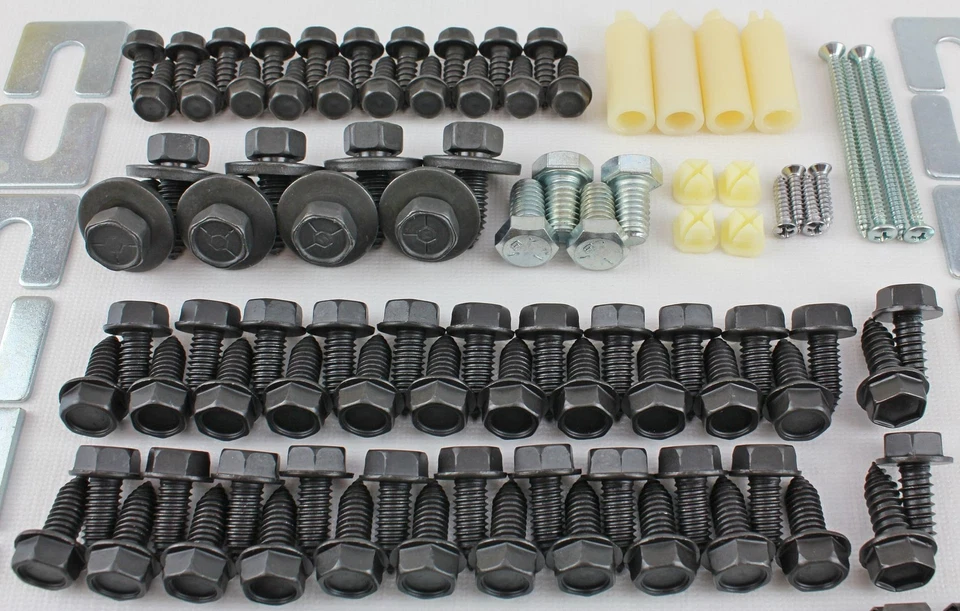 66 67 1966 1967 Pontiac GTO Lemans Tempest guardabarros delantero chapa kit de pernos Foto 2 de 4