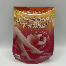 3 x Nifeishi Exfoliating Foot Mask Fresh Peach