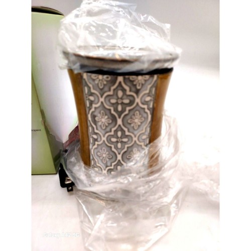 Scentsy Moroccan Stencil Crackle #29921 Warmer Full Size Retired NOS - Picture 2 of 4