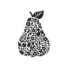 #410  Darice Embossing Folder Essentials FLORAL PEAR  #30041269
