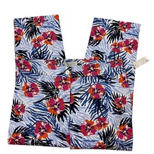 Talbots Floral Crop Print Pants Women's size 6 NWT