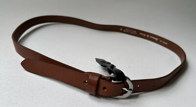 Gennaro Di Palma Women's Brown Leather Belt Made in ITALY 9906-20