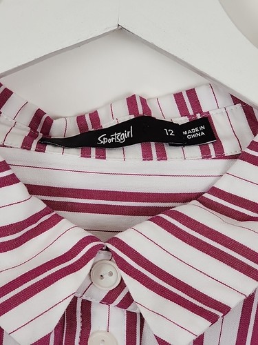 Sportsgirl Shirt Womens Striped Size 12 Business - Picture 3 of 6