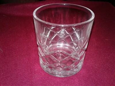 Courvoisier VS Cognac Embossed Weighted Rocks Bar Drink Glass NEW 