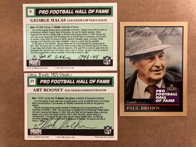 Nick Bolkovac 1953 Pittsburgh Steelers Signed Swell Art Rooney