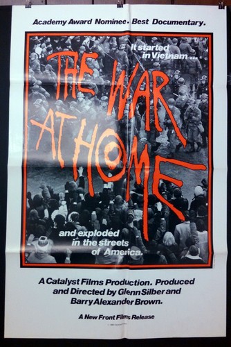 THE WAR AT HOME 1979 Best Doc Nom RESISTANCE -RARE 1sht Poster NEVER USED C8/EX 