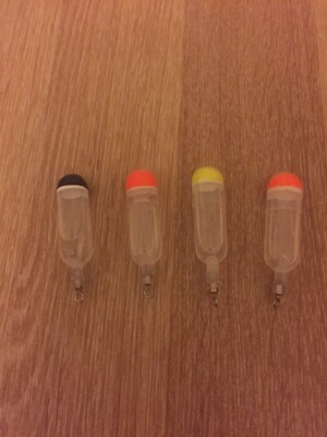 Wasserbeladen 4g Pellet Waggler. 4er Set