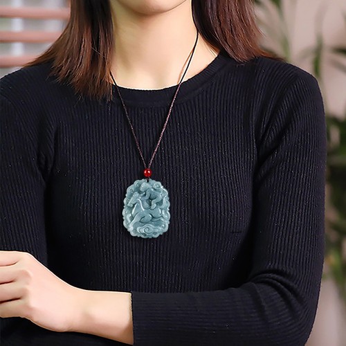 Natural Grade A Jade Jadeite Men Women Gift Bless Lucky Horse Monkey Pendant - Picture 7 of 7