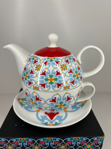 San Churro Chocolateria tea set for one 1 cup pot saucer rare collectable - Foto 2 di 11